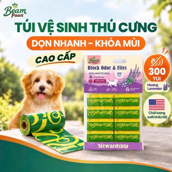 Beam Paws Dilly Dilly - túi đựng chất thải thú cưng mùi lavender