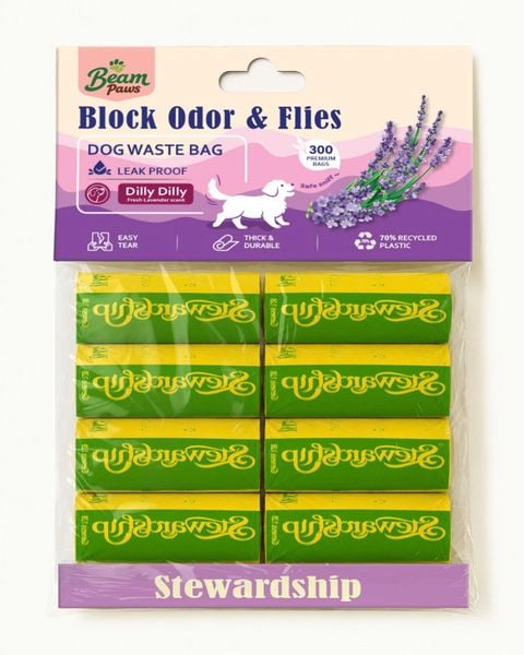 Beam Paws Dilly Dilly - túi đựng chất thải thú cưng mùi lavender