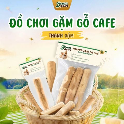Đồ Chơi Gặm Gỗ Cà Phê Tự Nhiên Beam Paws Dạng Khối