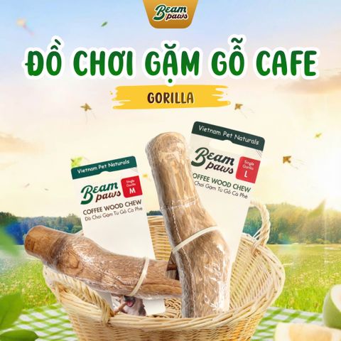 Đồ Gặm Gỗ Gorilla Tự Nhiên Beam Paws Cho Cún - Bền Chắc, Sạch Răng, Giảm Stress