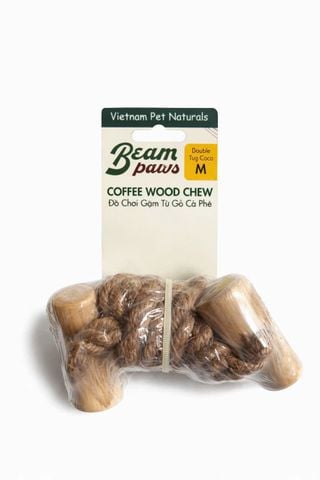 Đồ Chơi Gặm Gỗ Cà Phê Tự Nhiên Beam Paws Kèm Dây