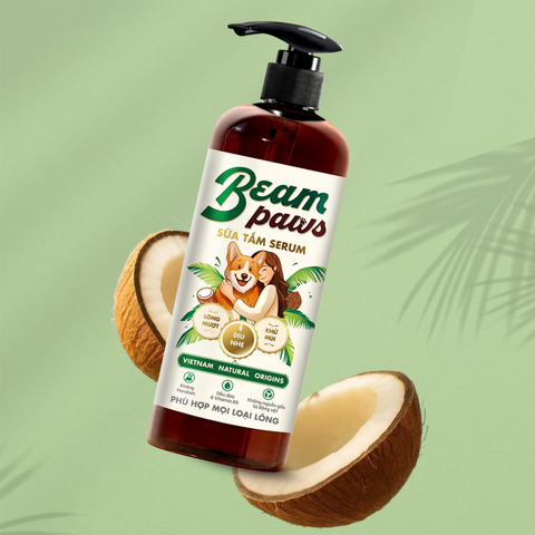 Beam Paws – Sữa tắm serum dưỡng ẩm tự nhiên, chăm sóc toàn diện, chai 470ml