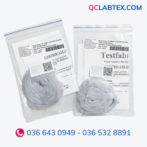  Sợi cotton xám Testfabric 