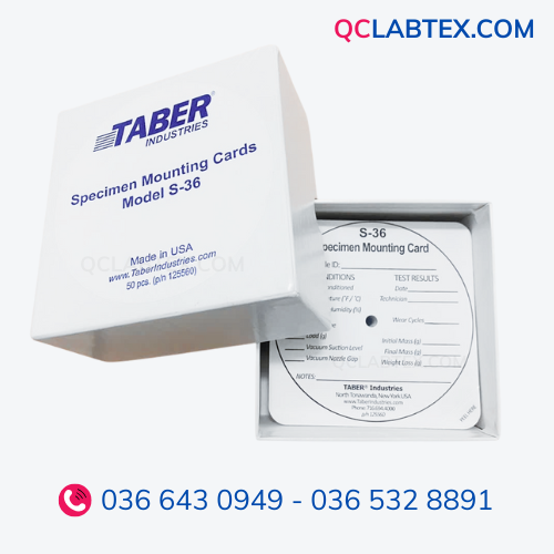  Thẻ gắn mẫu Taber 