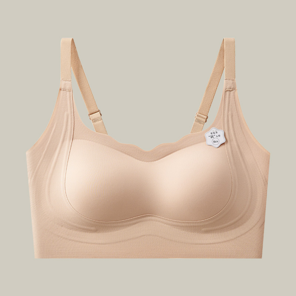 Áo Bra Mira chất liệu cao cấp 2 dây tàng hình liền mảnh, cổ sóng mềm mại, thoải mái cả ngày - MB01