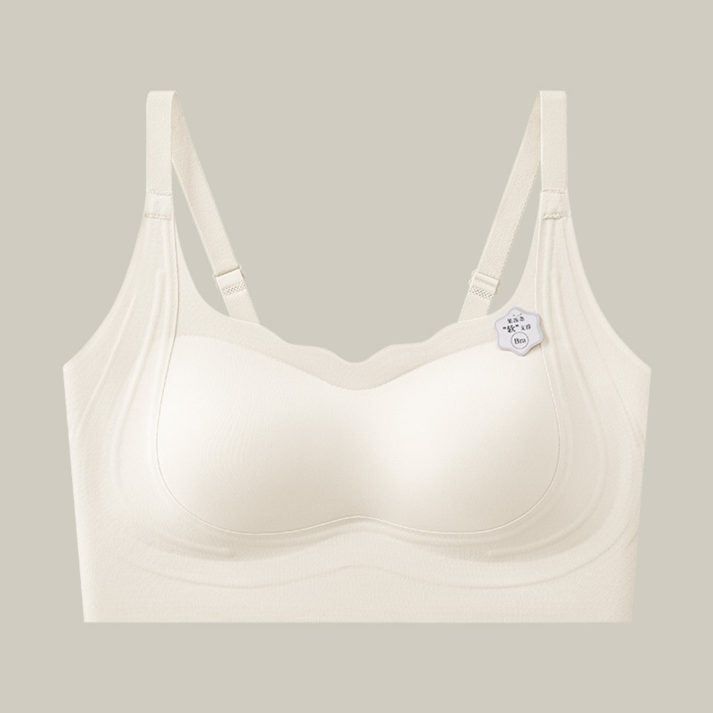 Áo Bra Mira chất liệu cao cấp 2 dây tàng hình liền mảnh, cổ sóng mềm mại, thoải mái cả ngày - MB01