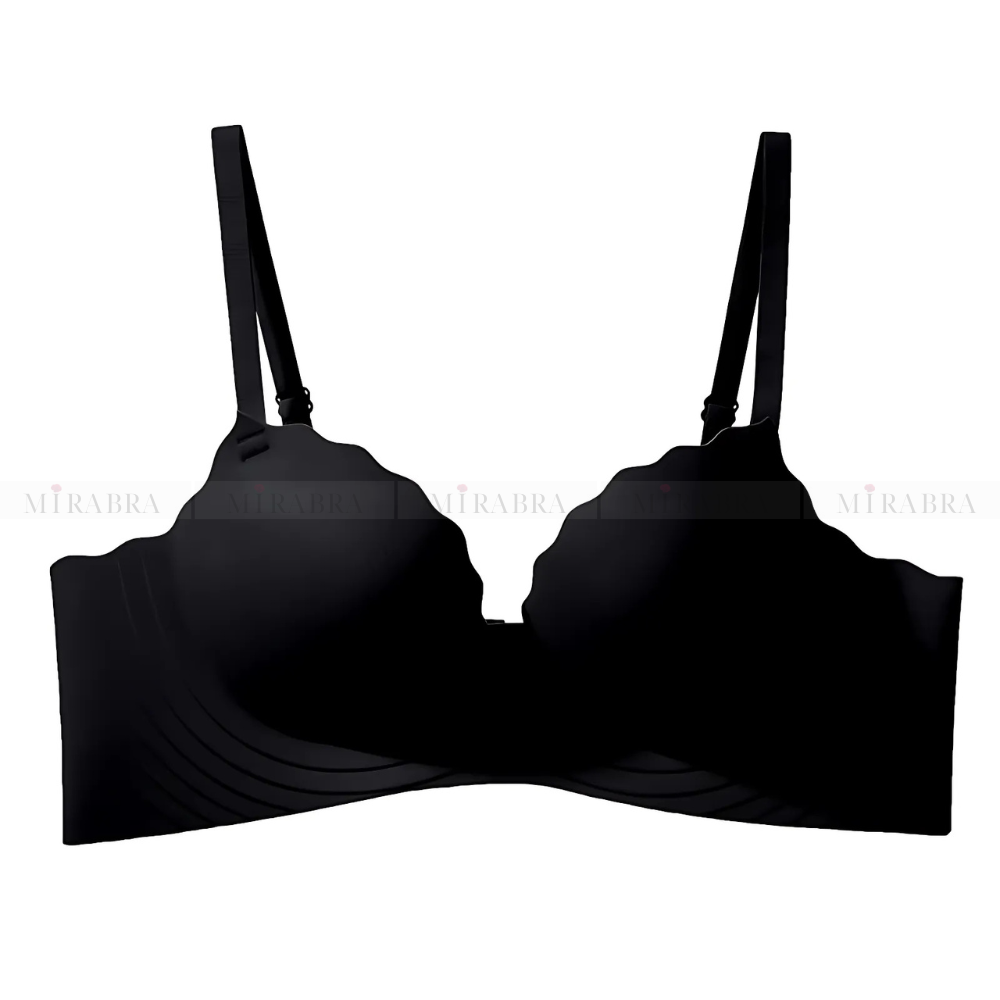 Áo lót Mira dáng cúp V, viền sóng, đệm vừa 3cm, mềm mịn - ML016