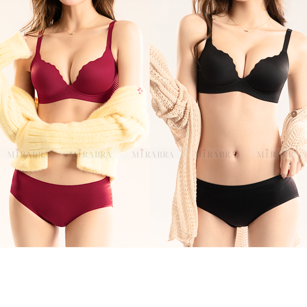 Áo lót nâng ngực 5cm viền sóng đệm dày, chống chảy xệ, nâng đỡ mềm mại - ML03