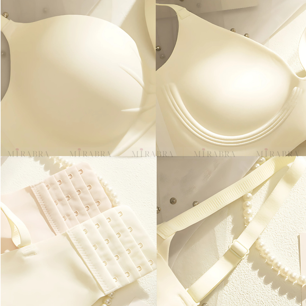 Áo ngực có mùi thơm không gọng chất su non nâng ngực, đệm 4cm - ML06