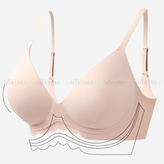 Áo lót nâng ngực viền V sâu, đệm 6cm, sóng ngực - ML08