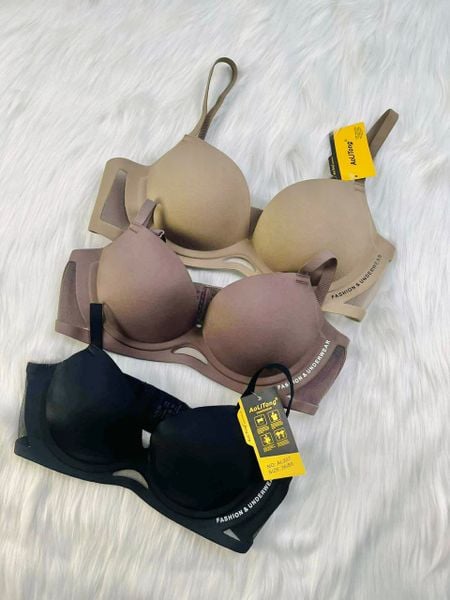 Áo lót cúp khuôn đúc cao cấp nâng ngực, thiết kế lưới thoáng không gọng, đệm mỏng - ML010