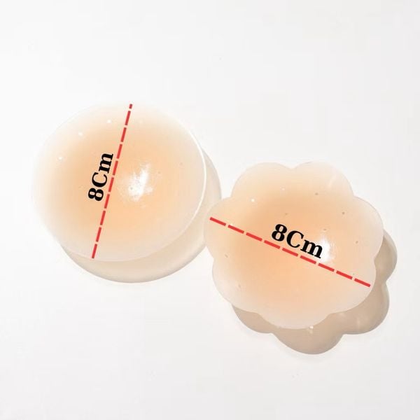 Miếng dán ngực Silicone EVA BRA 6 miếng, Thông hơi, thoáng khí - MD04