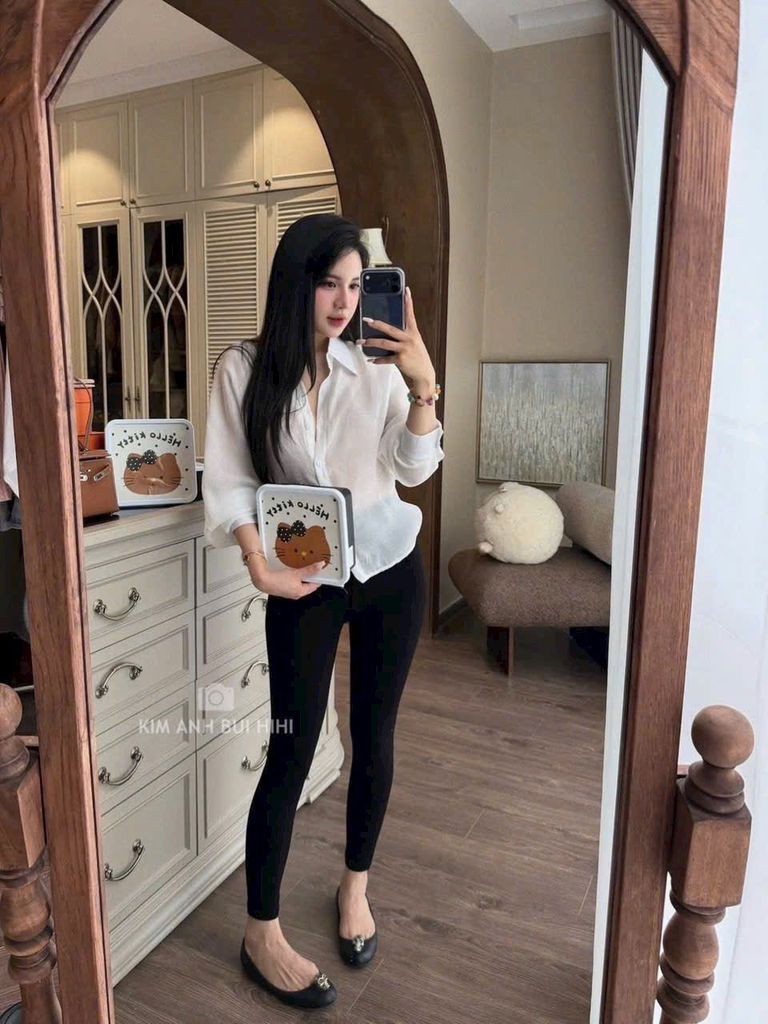 Quần Legging Hello Kitty lót nỉ tôn dáng - MQ07