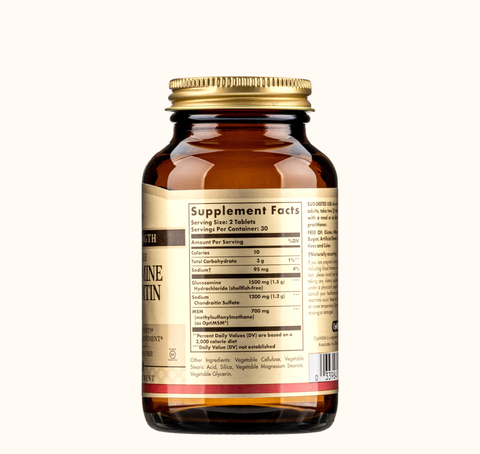 Viên Uống Hỗ Trợ Xương Khớp Solgar Glucosamine Chondroitin MSM 60 Viên Nén Thực Vật