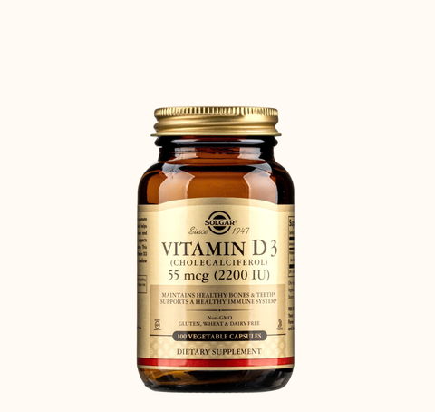 Vitamin D3 Solgar 55MCG 2200IU 100 Viên Nén Hỗ Trợ Xương Khớp