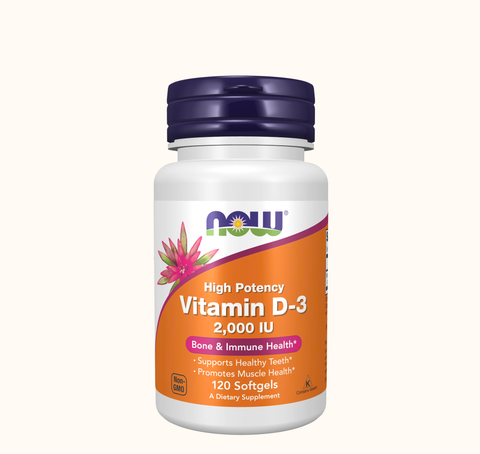 Thực Phẩm Bảo Vệ Sức Khỏe NOW FOODS, Vitamin D3 2000IU