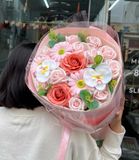  Bó Hoa Sáp Hồng Nắng Ban Mai - HST26 