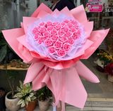  Bó Hoa Sáp Tim Hồng Ngọt Ngào - HST38 