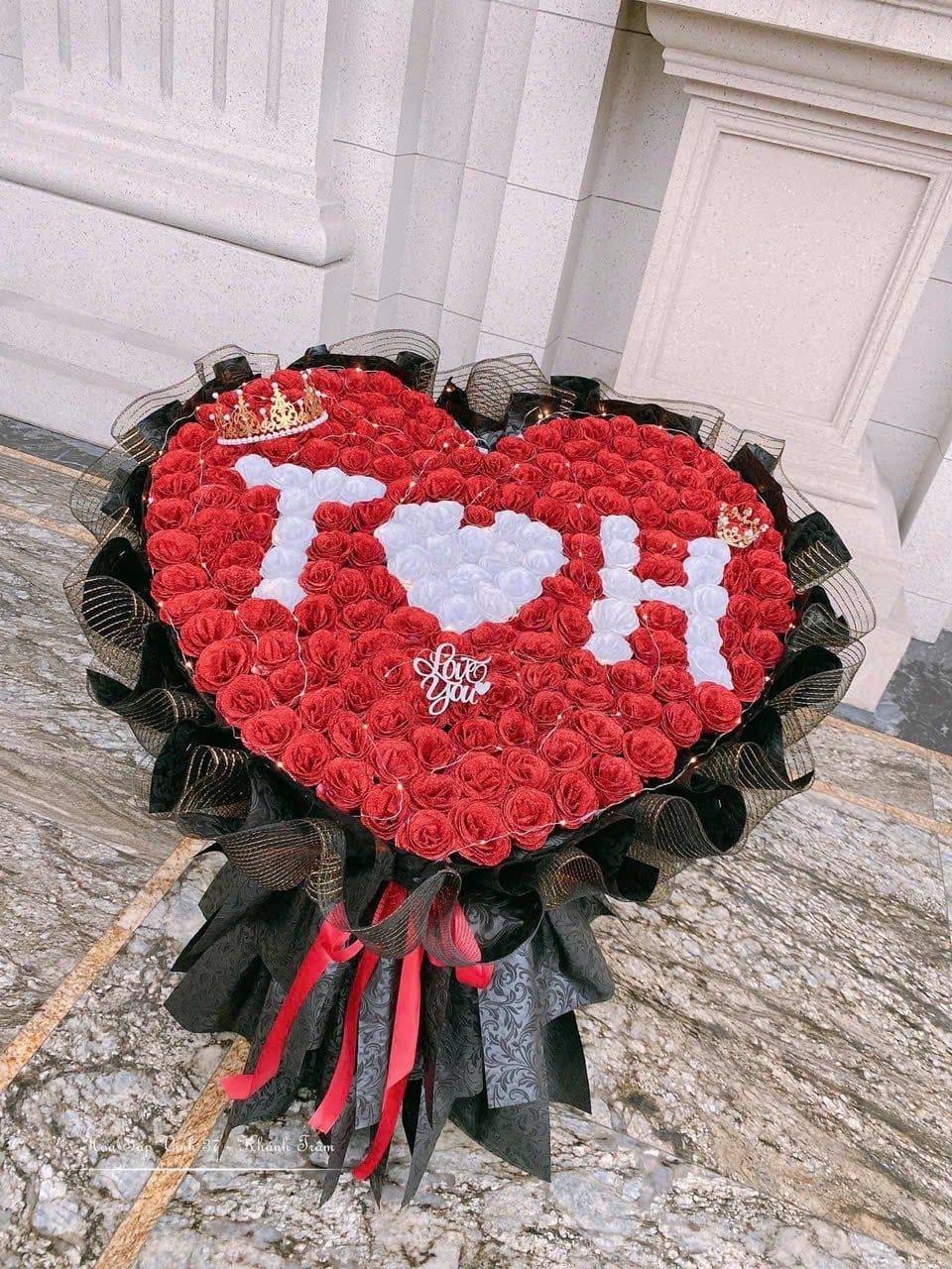  Bó Hoa Sáp Đỏ Son Lời Thề - HST25 
