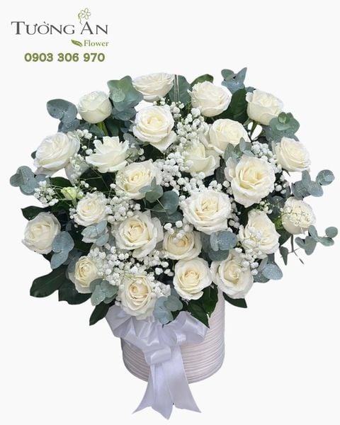 Hoa Cắm Hộp Thuần Khiết Và Tinh Tế - HTL60