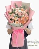  Bó Hoa Đào Hồng Ngọt Ngào - HBD68 