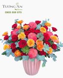  Hoa Cắm Hộp Rực Rỡ Hạnh Phúc - HCH162 