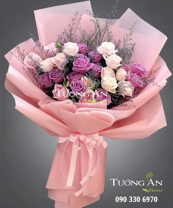  Bó Hoa Chiều Tím - A49 