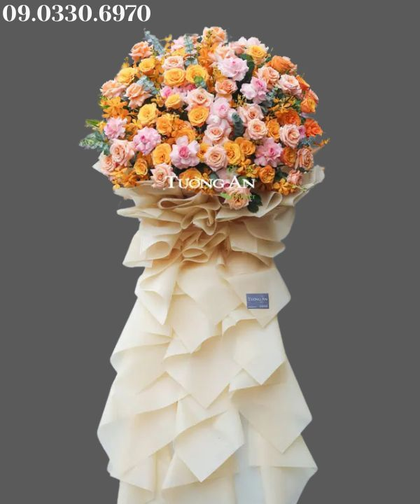  Kệ Hoa Tone Vàng Rực Rỡ - B445 