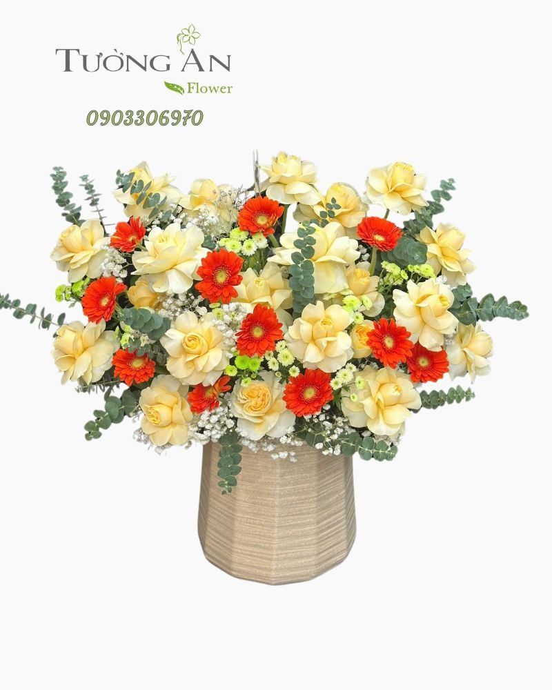  Hoa Cắm Hộp Sắc Xuân An Lành - HCH41 