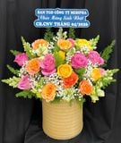  Hoa Cắm Hộp Vườn Xuân Tươi Thắm - HCH123 