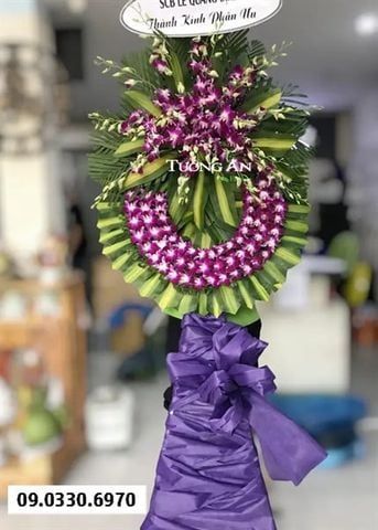  Vòng Hoa Tang Tông Tím - B253 