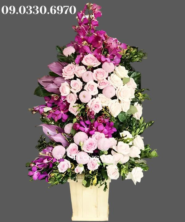  Hộp Hoa Tông Hồng Tím - B139 