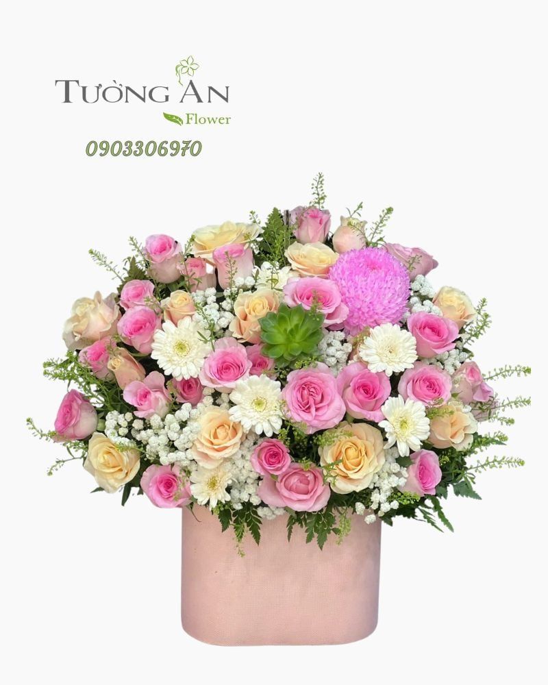  Hoa Cắm Hộp Mùa Hoa Thương Mến - HCH42 