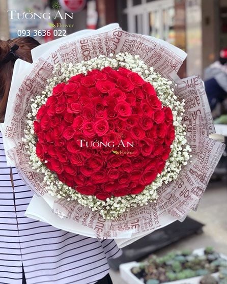  Bó 99 Hoa Hồng Đỏ - S127 