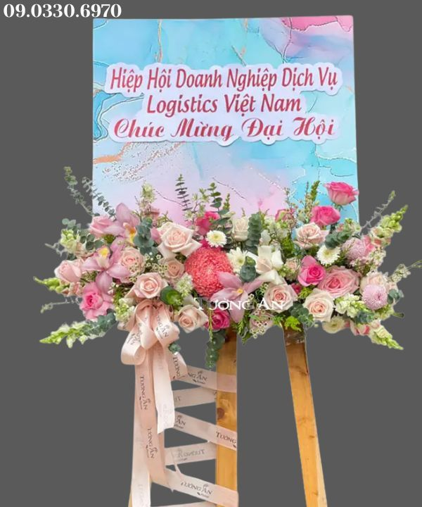  Kệ Hoa Chúc Mừng Đại Hội Hiện Đại - B468 