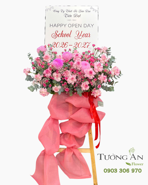 Hoa Chúc Mừng Hồng Sắc Khai Xuân - HCM123
