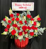  Hoa Cắm Hộp Khúc Ca Đam Mê - HCH124 