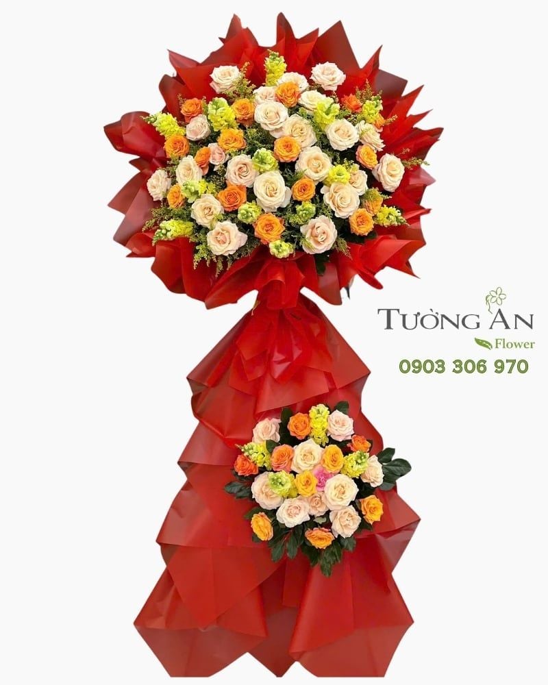  Hoa Chúc Mừng Hồng Phúc Cát Tường - HCM91 