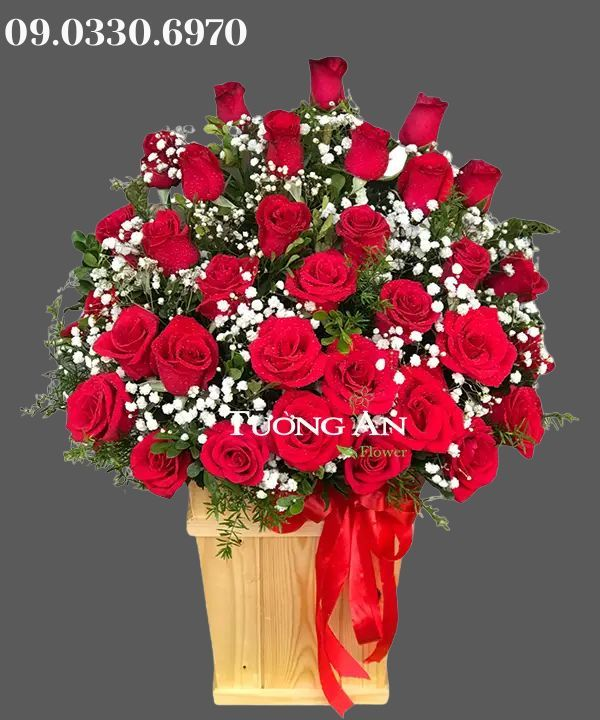  Hộp Hoa Hồng Đỏ - B172 