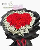  Bó Hoa Trái Tim Rực Lửa - HBT28 