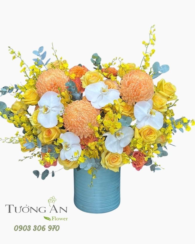  Hoa Cắm Hộp Bình Minh Êm Ái- HCH109 