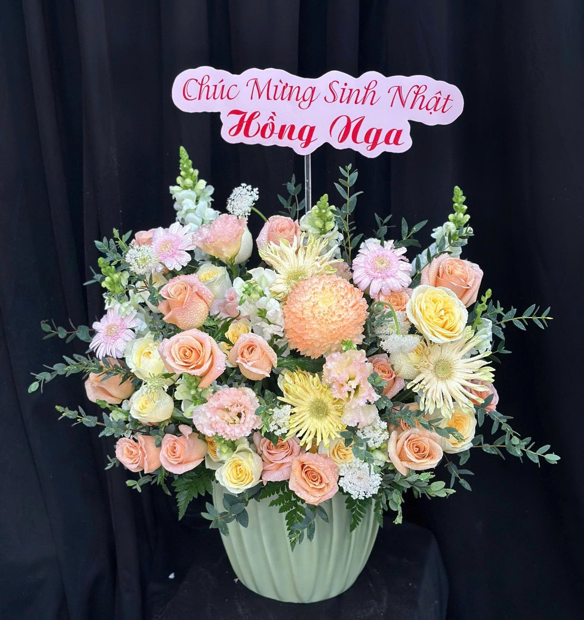  Hoa Cắm Hộp Xuân Sắc An Nhiên - HCH118 