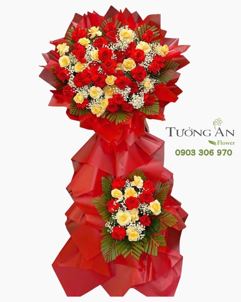  Hoa Chúc Mừng Hồng Phát Vẹn Toàn - HCM04 