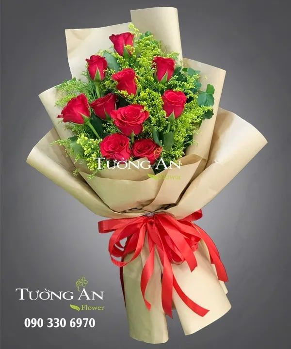  Bó Hoa Khen Tặng - A203 