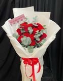  Bó Hoa Trái Tim Đỏ Thắm - HBD21 