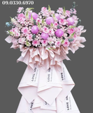  Kệ Hoa Chúc Mừng Khai Trương Tone Hồng - B517 