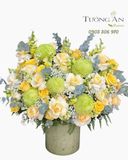  Hoa Cắm Hộp Thanh Xuân Xanh Ngát - HCH131 