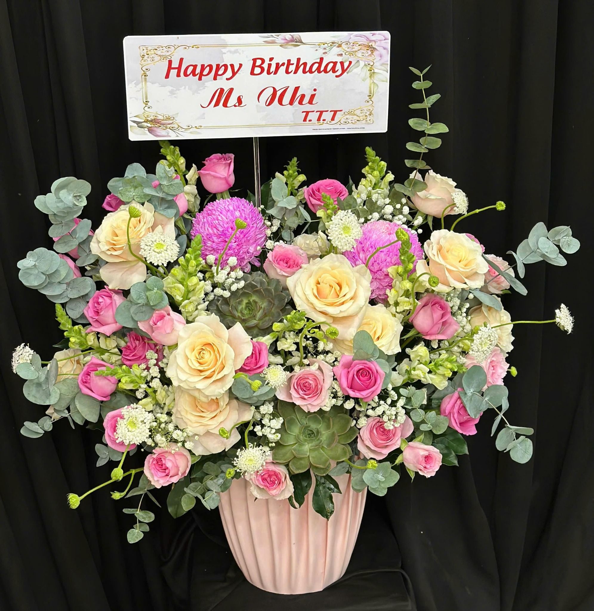  Hoa Cắm Hộp An Nhiên Yêu Thương - HCH05 