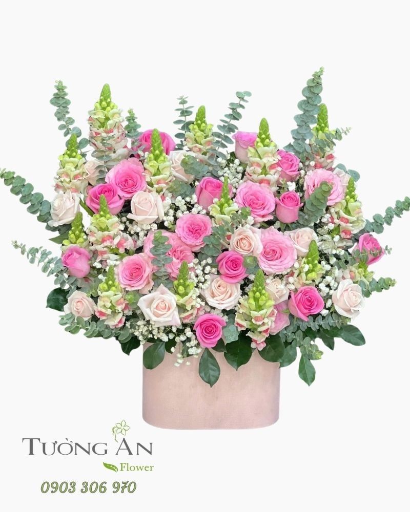  Hoa Cắm Hộp Dịu Dàng Như Em - HCH92 