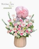  Hoa Cắm Hộp Hồng Ngọt Ban Mai - HCH48 